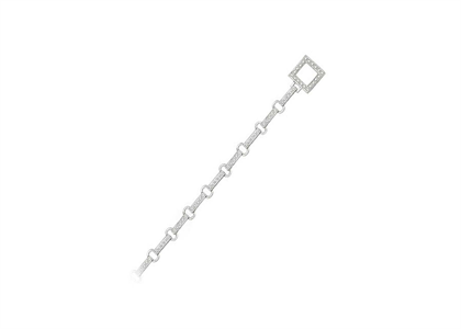 Silver Plated Womens Toggle Bracelet